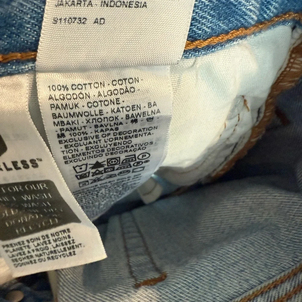 Levi's Light Blue Distressed Slim Jeans